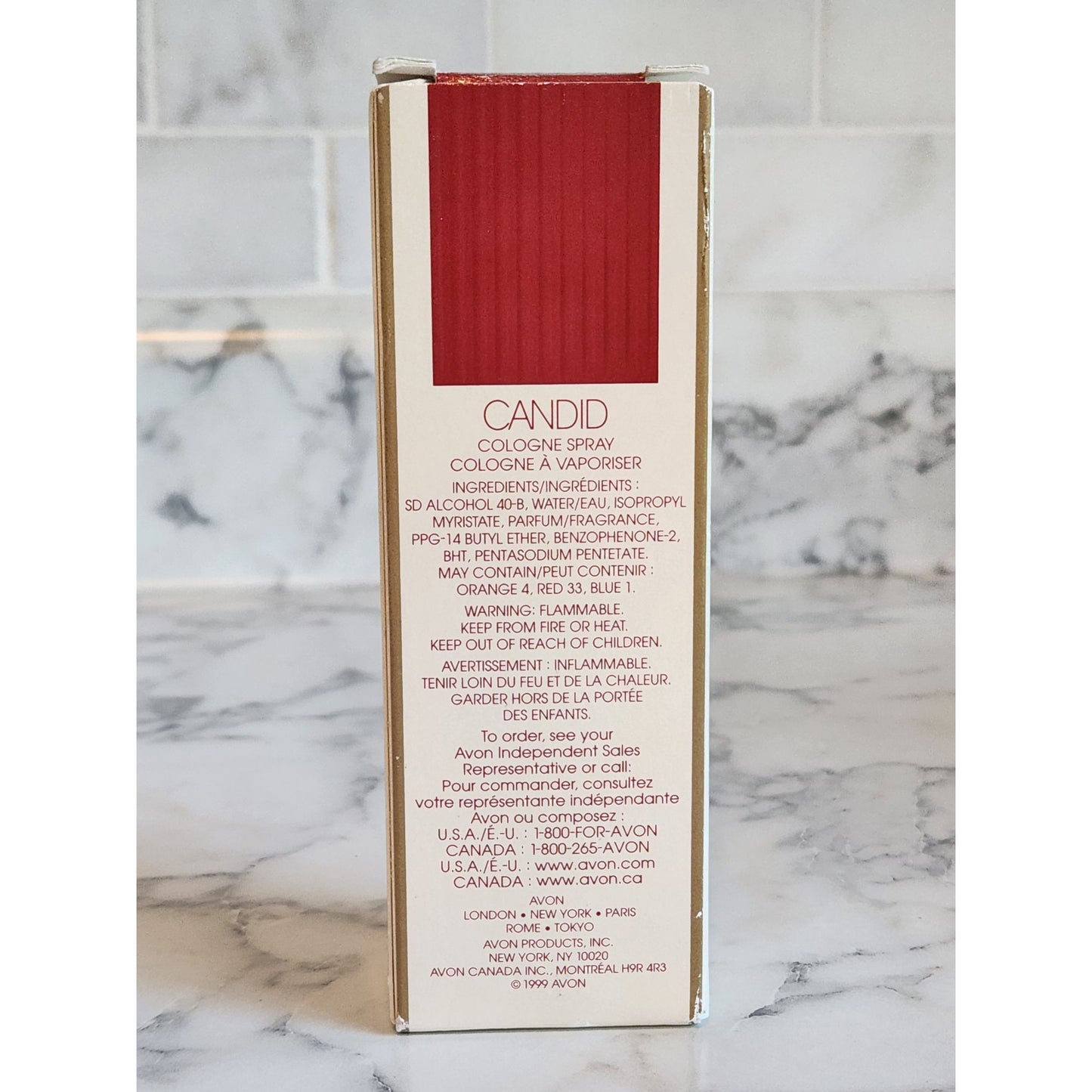 Candid Cologne Spray 1.7 Oz. 50 ml By Avon Perfume