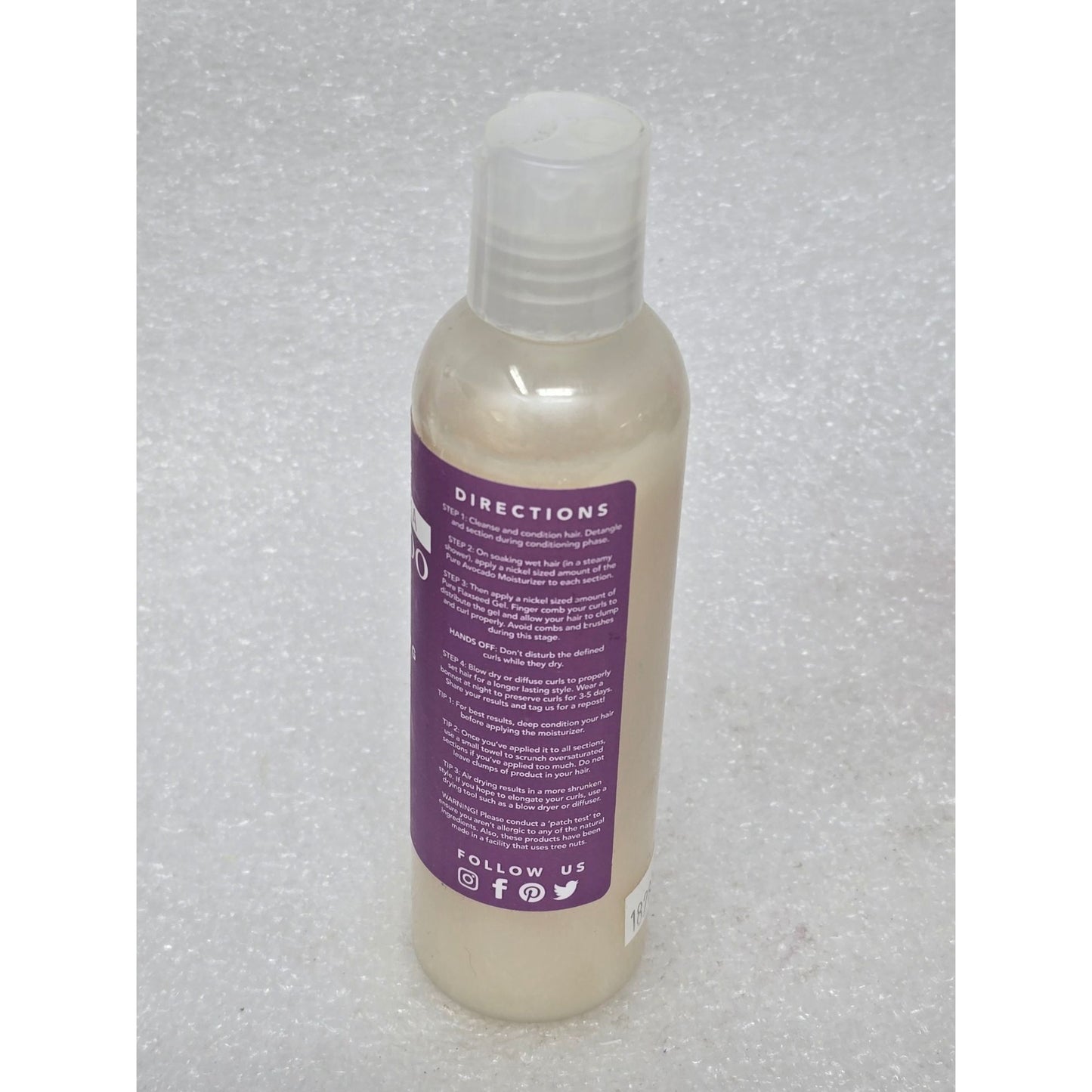 Pure Aloe Vera Shampoo Clarifying Lavender Fragrance 3.4 Oz By Curl Mix