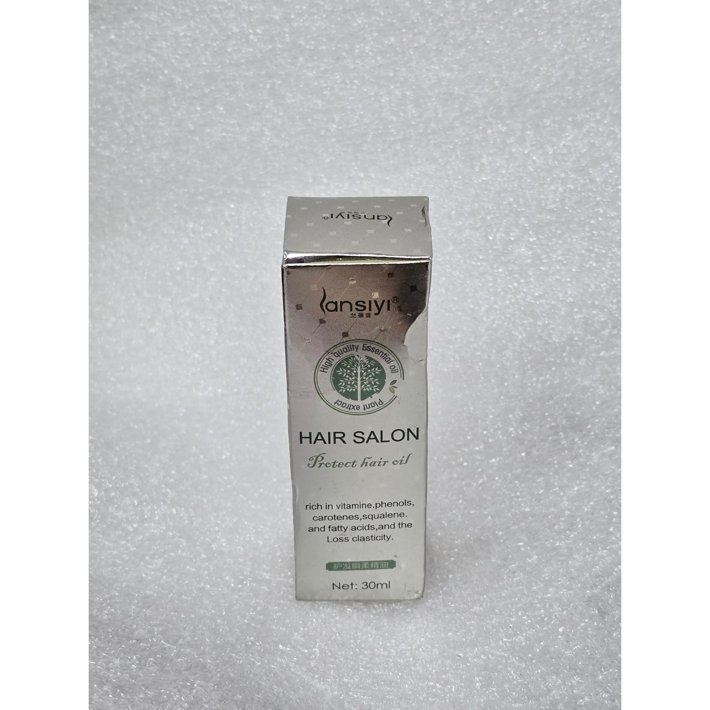 Lansiyi Hair Salon Protect Hair Oil 30ml Vitamin E For Smooth & Healthy Hair