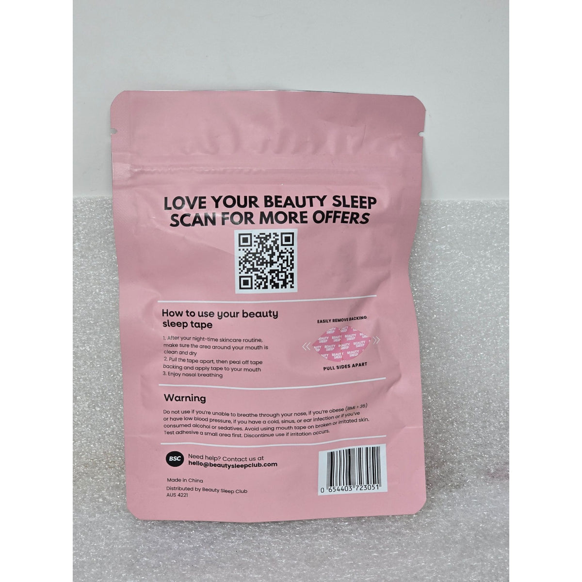 Beauty Sleep Mouth Tape 30-Pack For Rejuvenating & Sculpting During Sleep