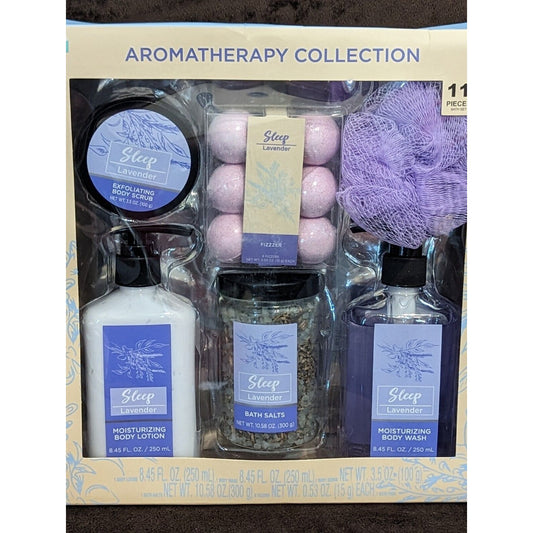 Aromatherapy Collection Sleep Lavender 11 Piece Bath & Body Gift Set