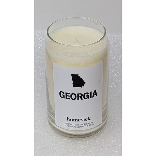 Homesick Georgia Candle Natural Soy Wax Blend Scents of Peach Water Lilies