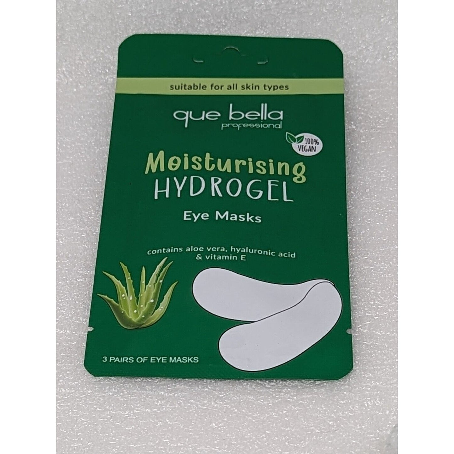 Que Bella Moisturising Hydrogel Eye Masks 3 Pairs