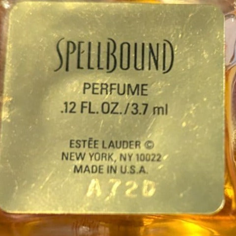Estee Lauder Spellbound Perfume Mini .12 oz / 3.7 ml Vintage & Rare Collectible