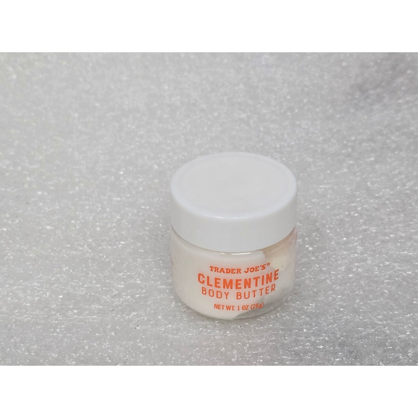 Trader Joe's Clementine Body Butter 1oz Mini Travel Size Hydrating Skincare Jar