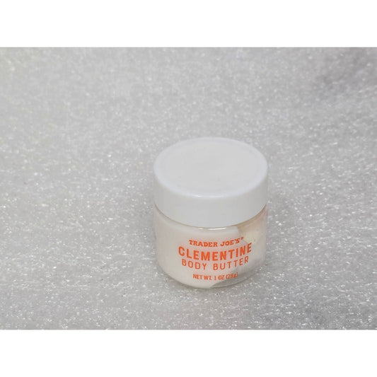 Trader Joe's Clementine Body Butter 1oz Mini Travel Size Hydrating Skincare Jar