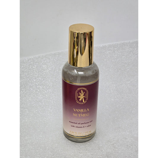 Bath & Body Works Vanilla Nutmeg Essential Oil Perfume Mist Aromatherapy 5.85
