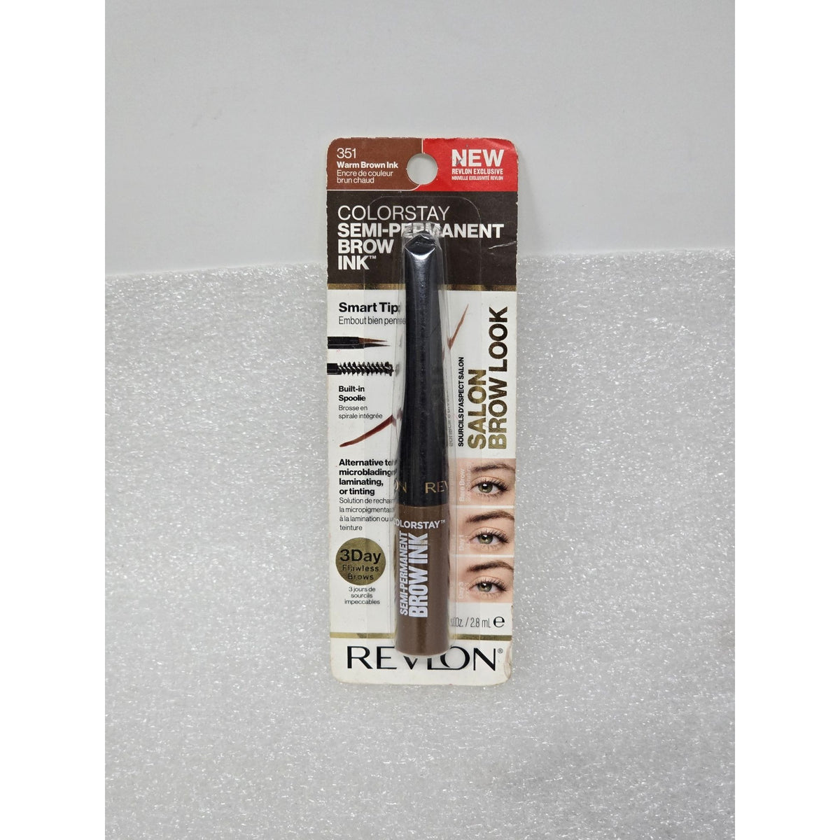 Revlon Colorstay Semi-Permanent Brow Ink 351 Warm Brown Waterproof Long-Lasting