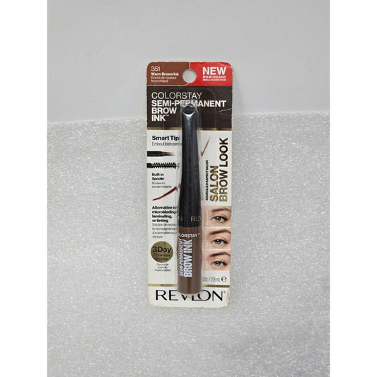 Revlon Colorstay Semi-Permanent Brow Ink 351 Warm Brown Waterproof Long-Lasting