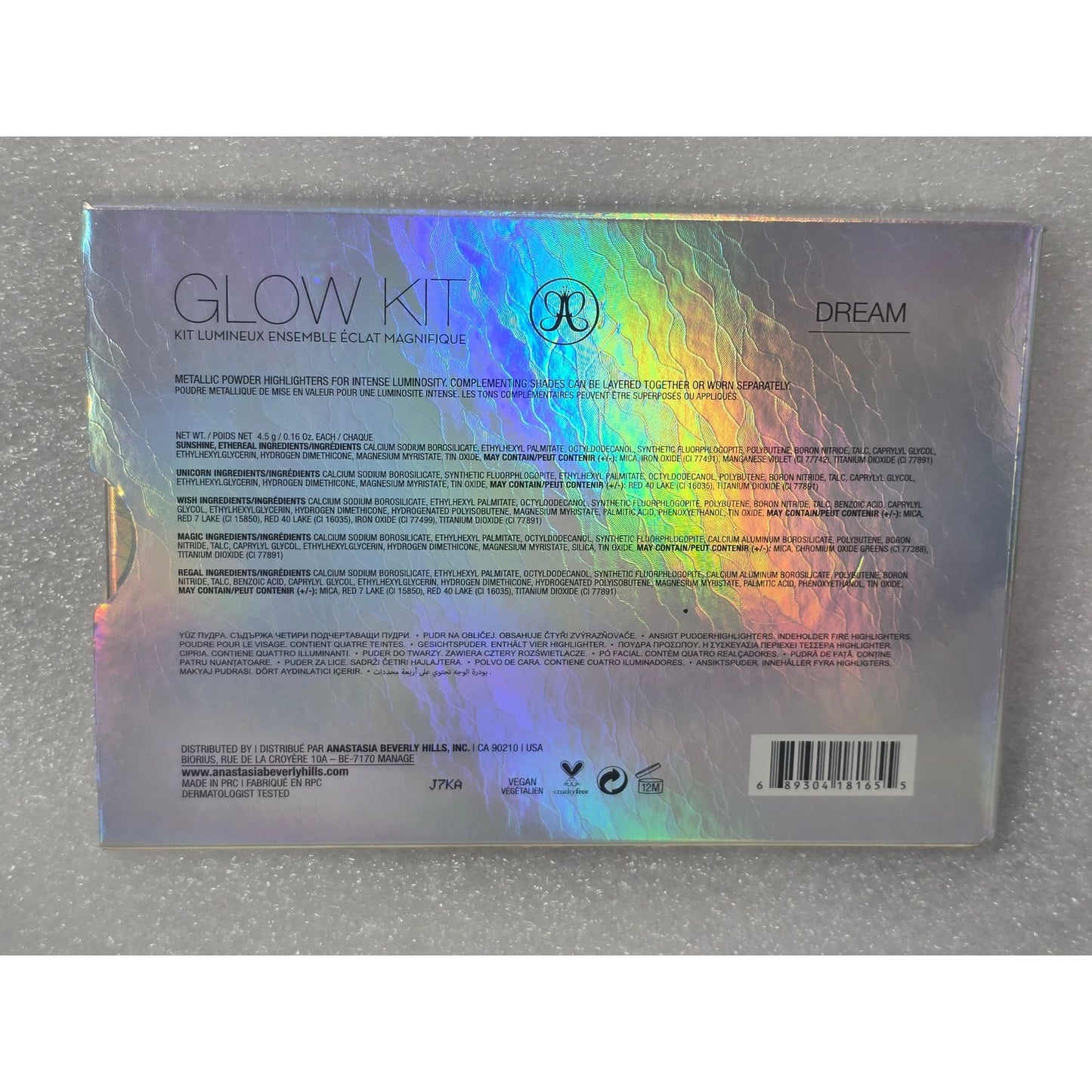 Anastasia Beverly Hills Dream Glow Kit Metallic Highlighter Palette