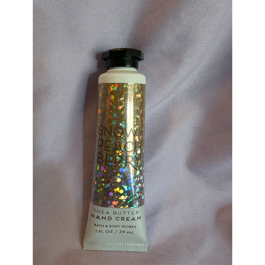 Snowy Peach Berry Hand Cream 1 Fl Oz Bath & Body Works Shea Butter Moisturizing