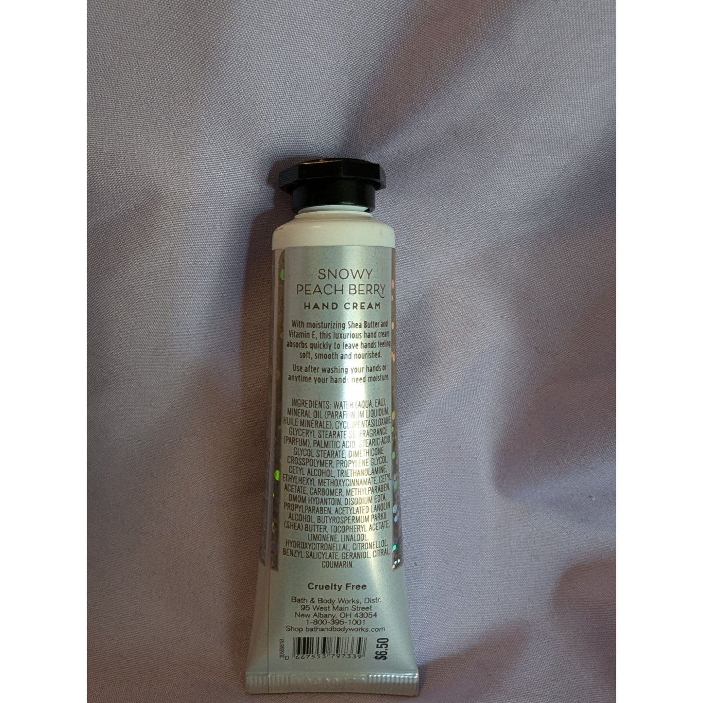 Snowy Peach Berry Hand Cream 1 Fl Oz Bath & Body Works Shea Butter Moisturizing