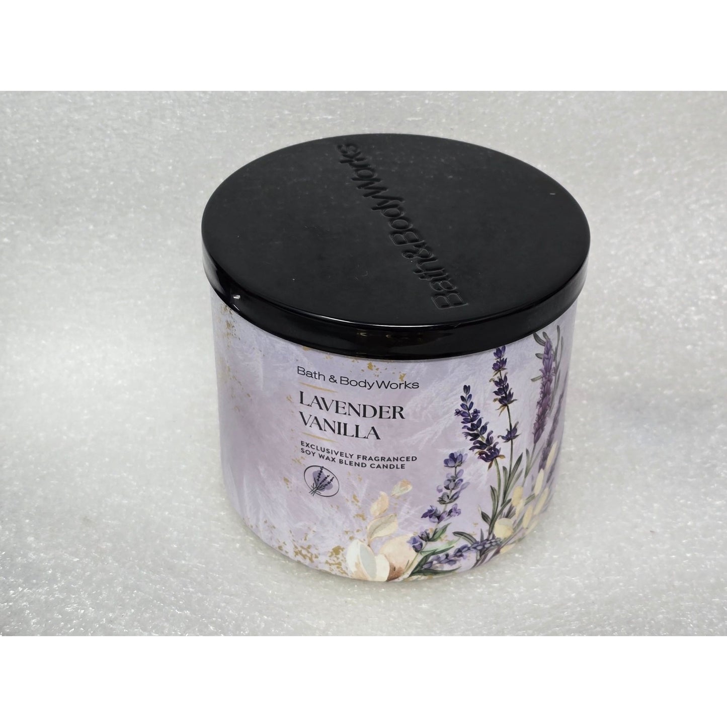 Bath & Body Works Lavender Vanilla 3-Wick Scented Candle 14.5 Oz Soy Wax Blend