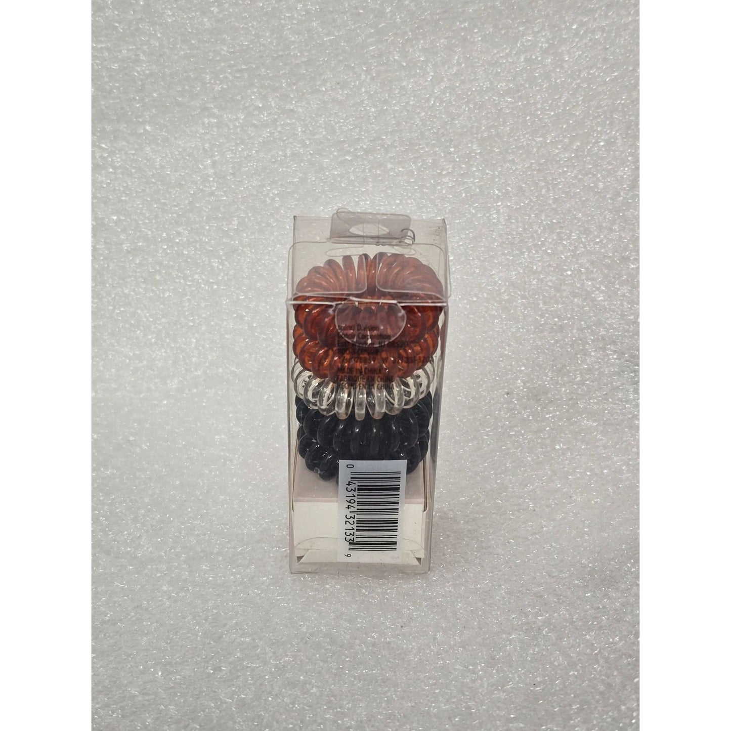 Scünci Elevated Basics Spiral Hair Coils 5-Pack In Brown Clear & Black