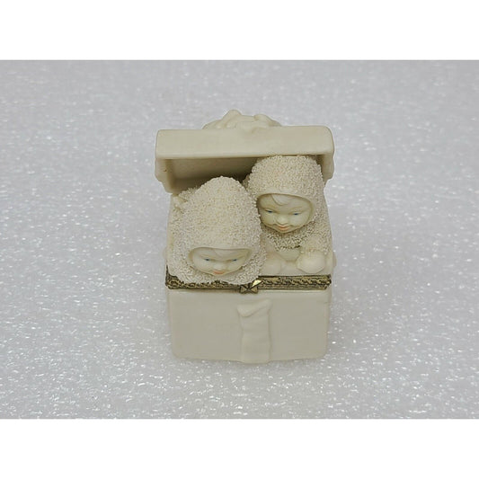 Department 56 Snowbabies "Surprise!" Hinged Trinket Box