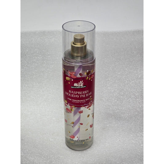 Milk Bath & Body Works Raspberry Holiday Pie Bar Fine Fragrance Mist Body & Hair