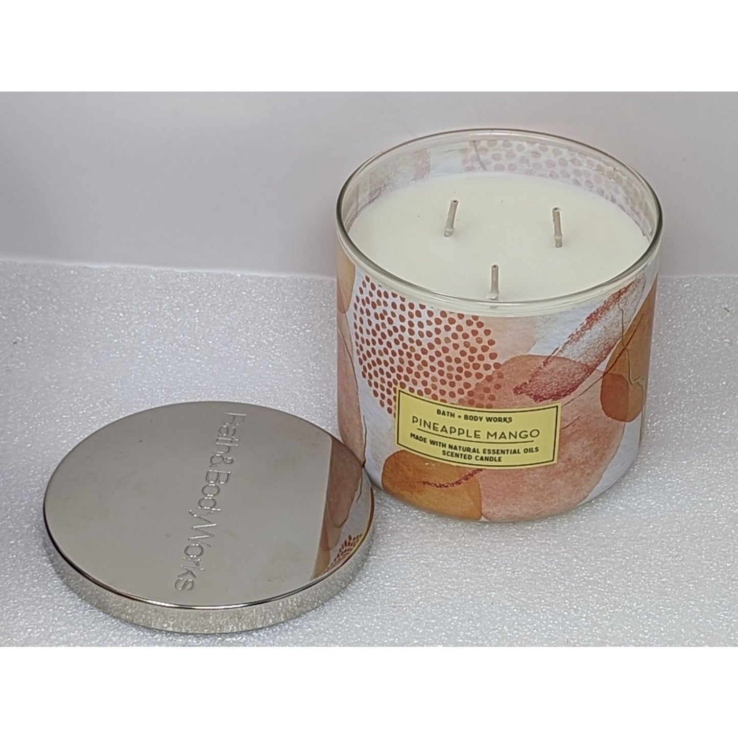 Bath & Body Works Pineapple Mango Scented Candle 14.5 oz With Essential Oils