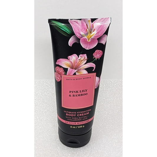 Bath & Body Works Pink Lily & Bamboo Ultimate Hydration Body Cream 8 Oz