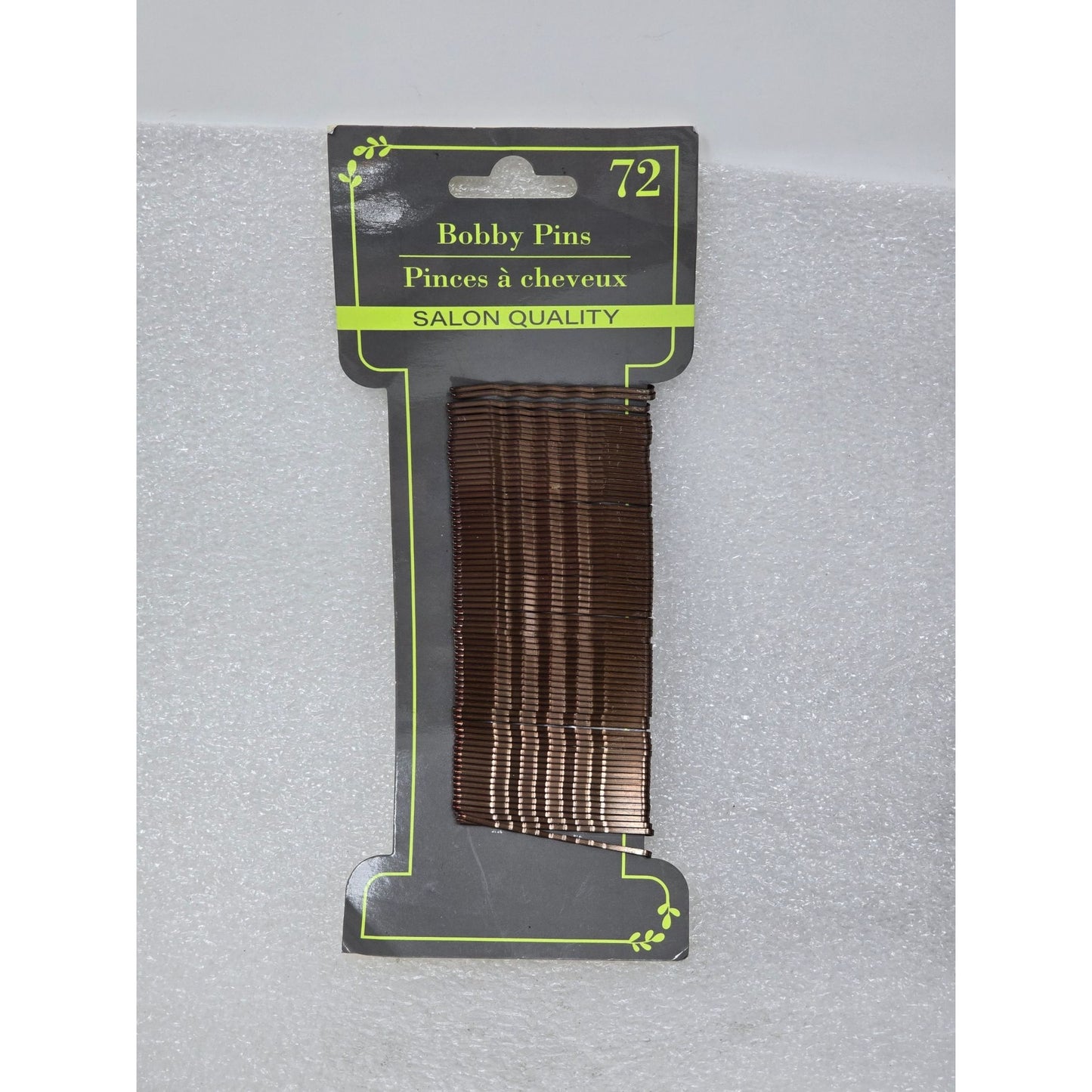 72-Pack Brown Bobby Pins Salon Quality Hair Clips
