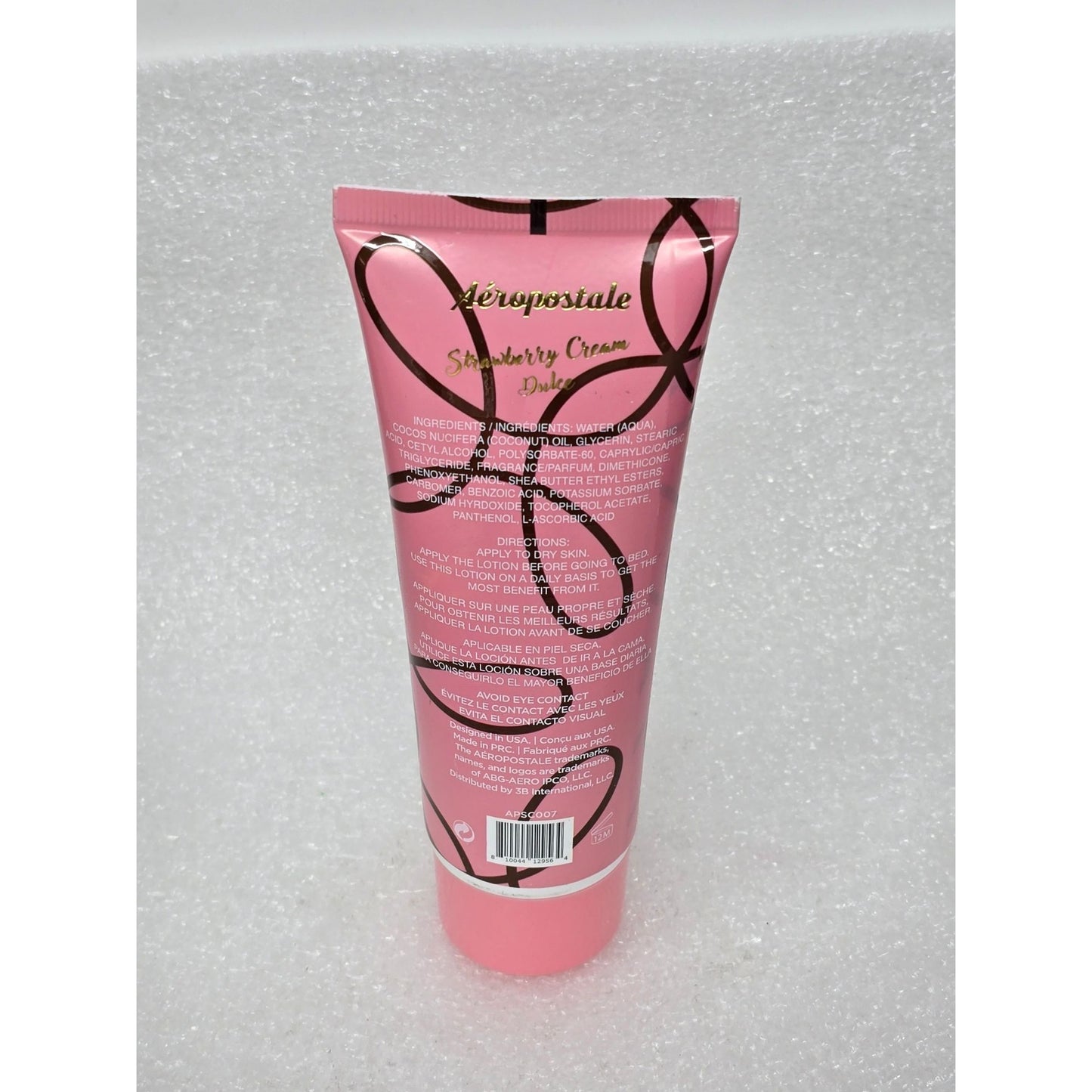 Aéropostale Strawberry Cream Dulce Body Lotion Hydrating Moisturizer