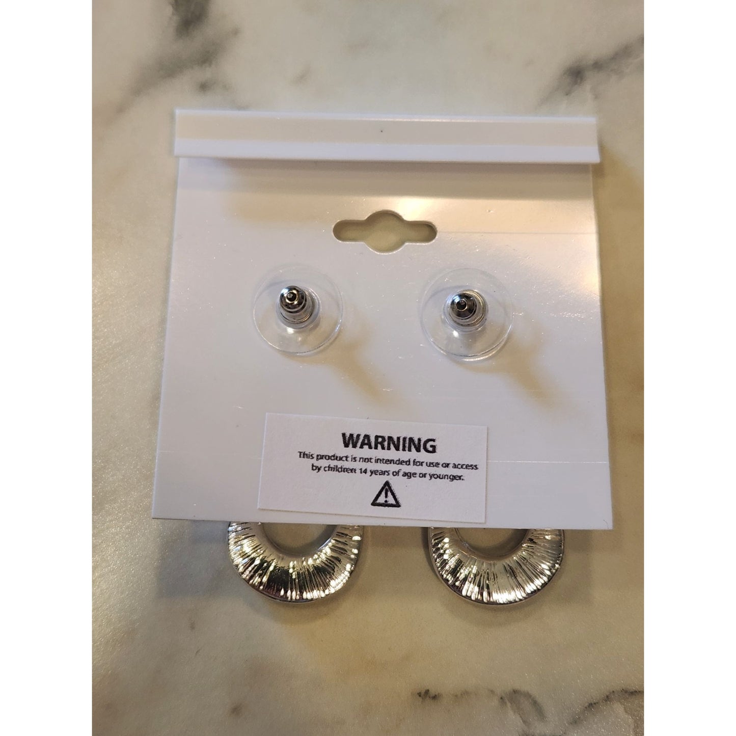 Gloria Vanderbilt Rhinestone Teardrop Earrings Silver-Tone Lightweight & Elegant