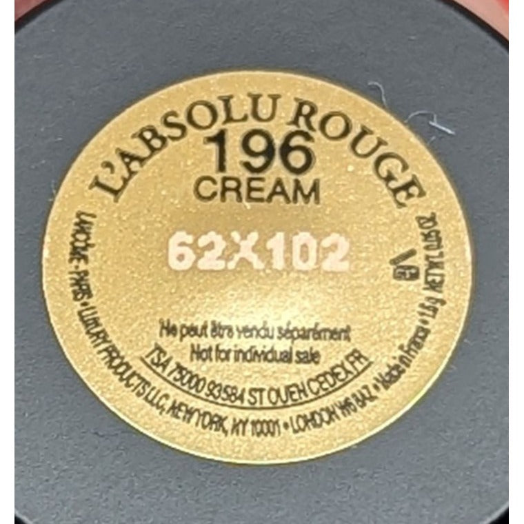 Lancôme L'Absolu Rouge Cream Lipstick 196 French Touch Travel Size