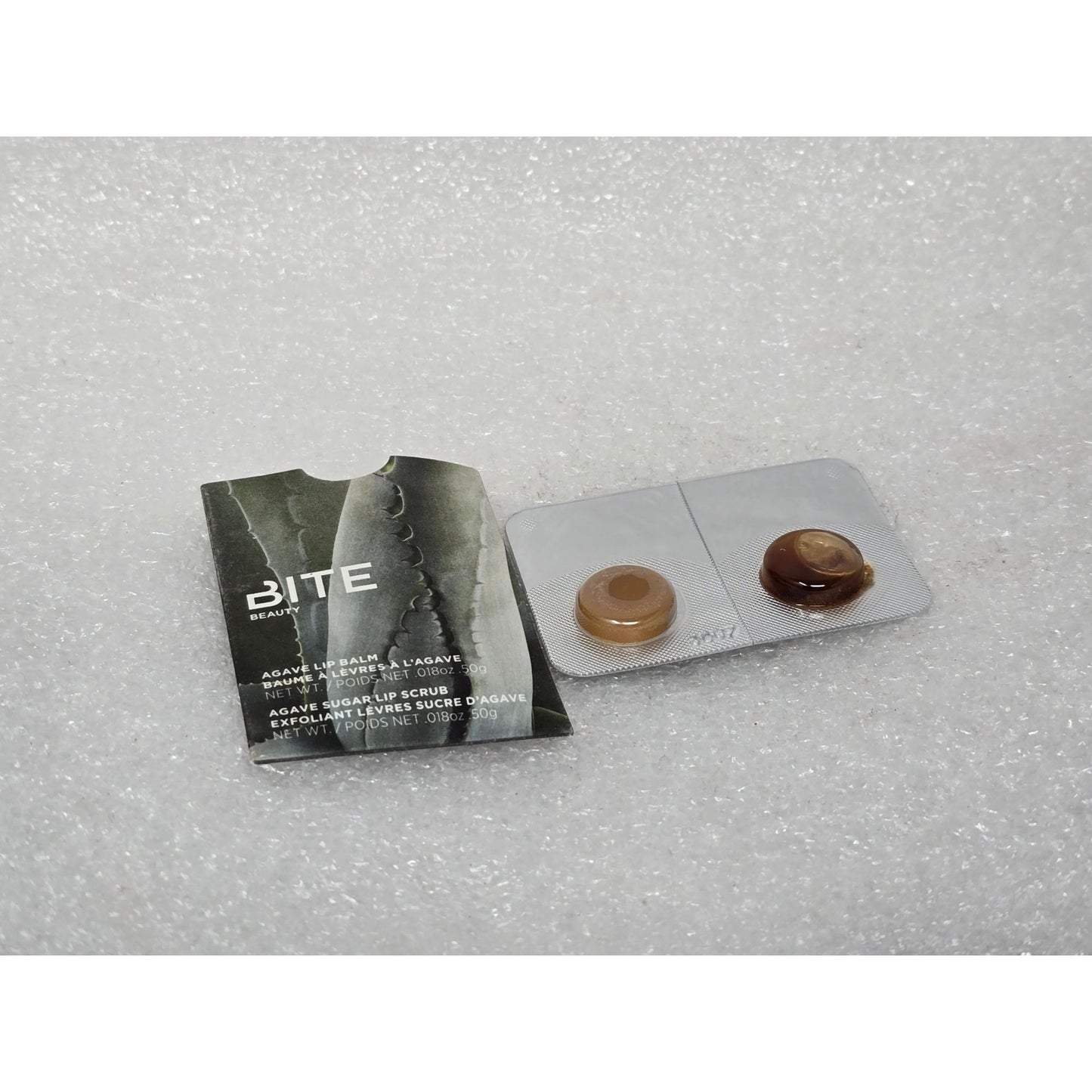 Bite Beauty Agave Lip Balm & Sugar Lip Scrub Sample Duo 0.018oz Each Gluten-Free