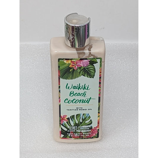 Bath & Body Works Waikiki Beach Coconut Super Smooth Body Lotion 8 oz