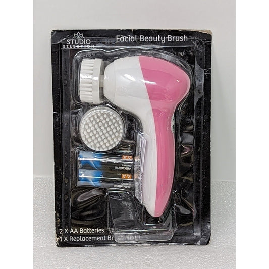 Studio Selection Pink & White Facial Beauty Brush