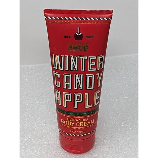 Bath & Body Works Christmas Shop Winter Candy Apple Ultra Shea Body Cream 8 oz