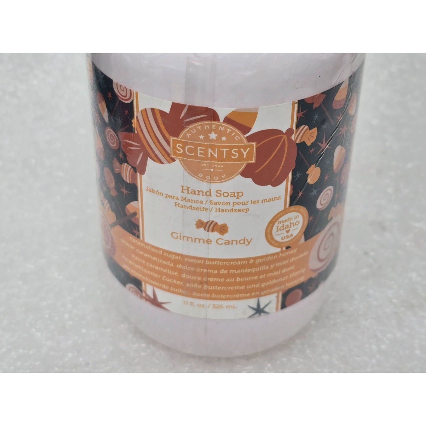 Scentsy Gimme Candy Hand Soap Caramelized Sugar Sweet Buttercream & Golden Honey