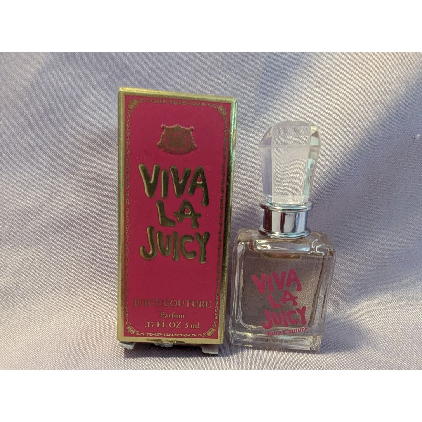 Juicy Couture Viva La Juicy Parfum Mini 0.17 Fl Oz Glass Bottle & Box