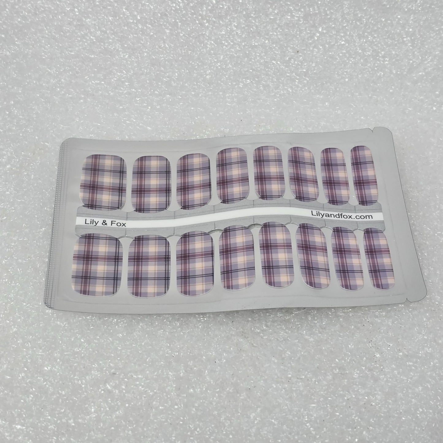 Lily & Fox Plaid Nail Wraps Adhesive Stickers