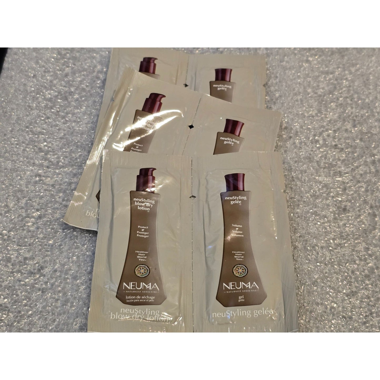 Neuma NeuStyling Blow Dry Lotion & Gelée Hair Styling Samples 3 Sets
