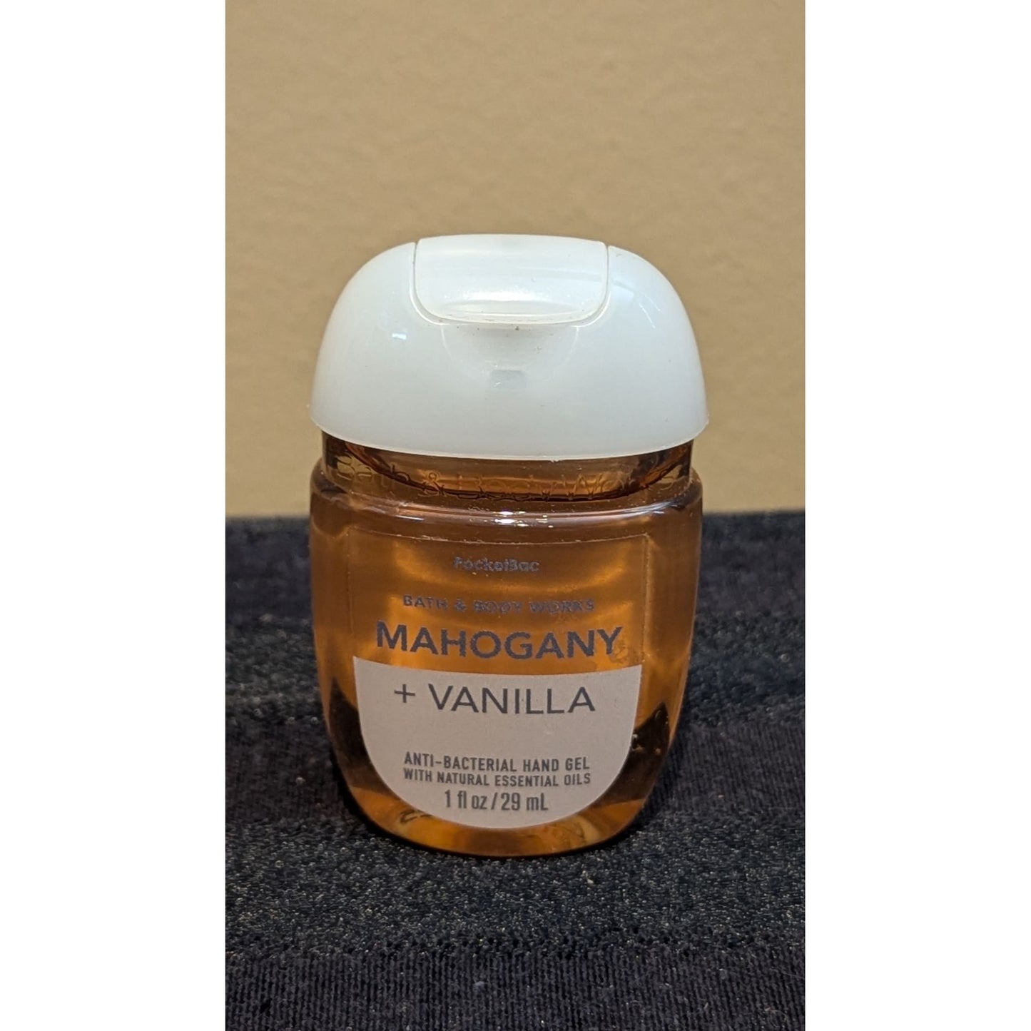 Bath & Body Works Mahogany Vanilla Anti-Bacterial Hand Gel 1 Oz