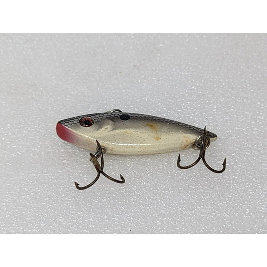 Vintage Fishing Lure with Hooks Grey