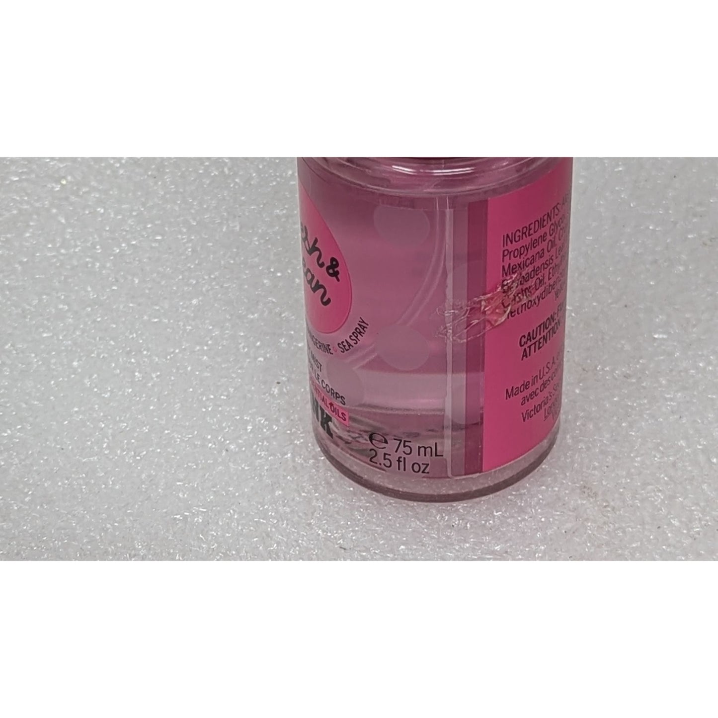 Victoria's Secret Pink Fresh & Clean Body Mist 2.5 Fl Oz