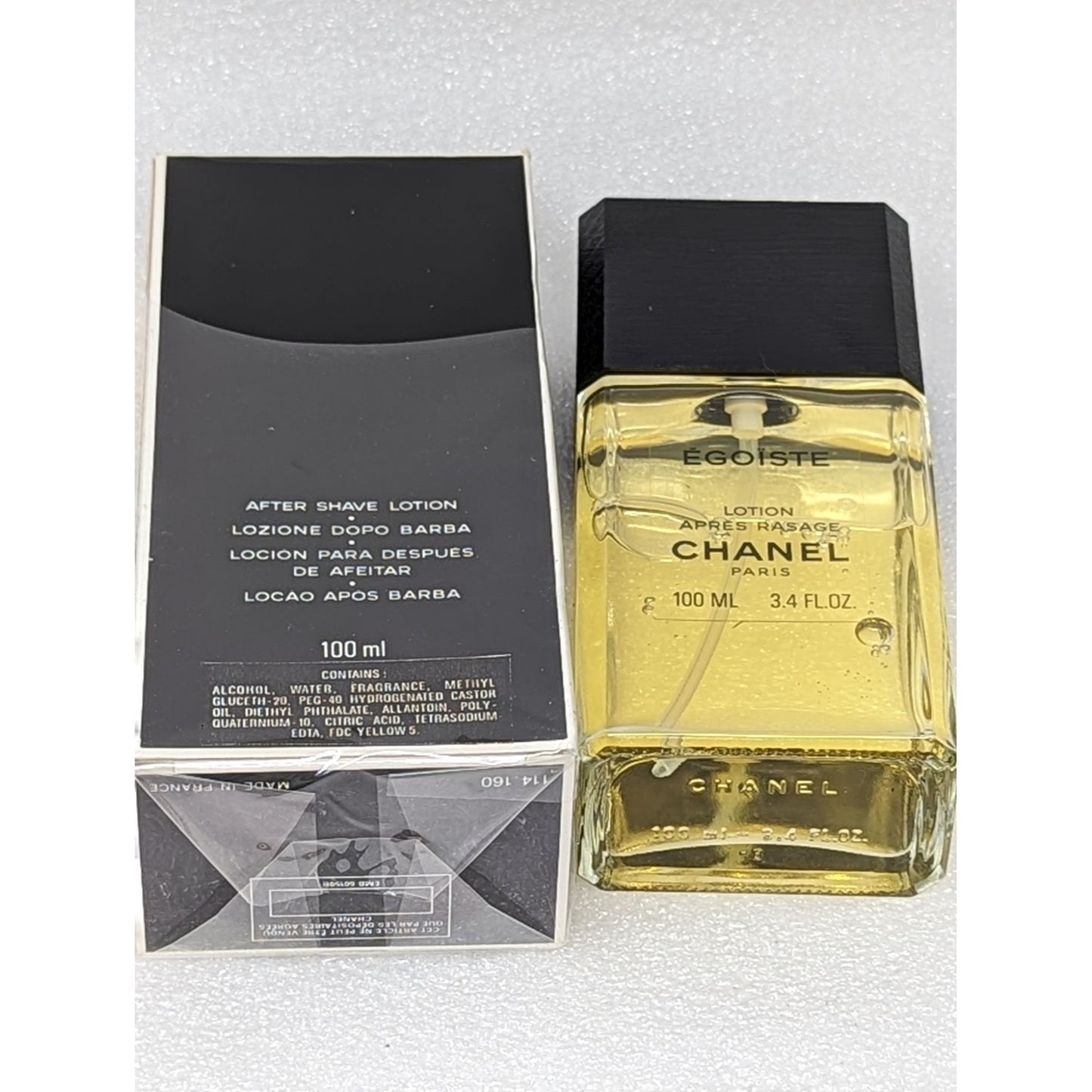 Vintage Chanel Egoiste After Shave Lotion 3.4 oz 100 ml