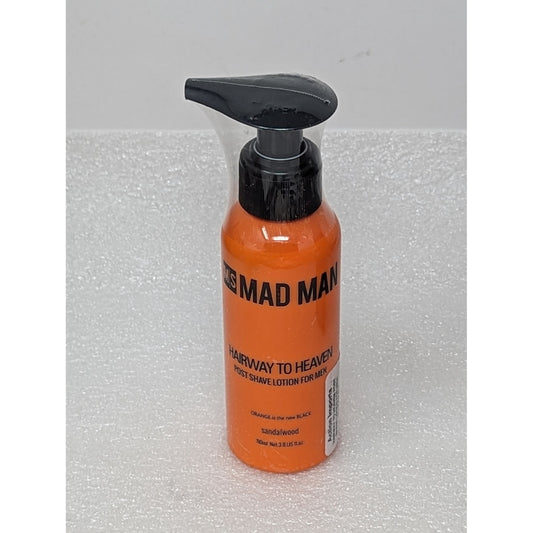 MS Mad Man Hairway To Heaven Post Shave Lotion For Men Sandalwood 3.8 oz