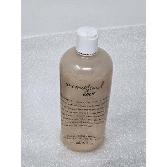 Philosophy Unconditional Love 16 Oz Bath & Shower Gel Shampoo For Skin & Hair