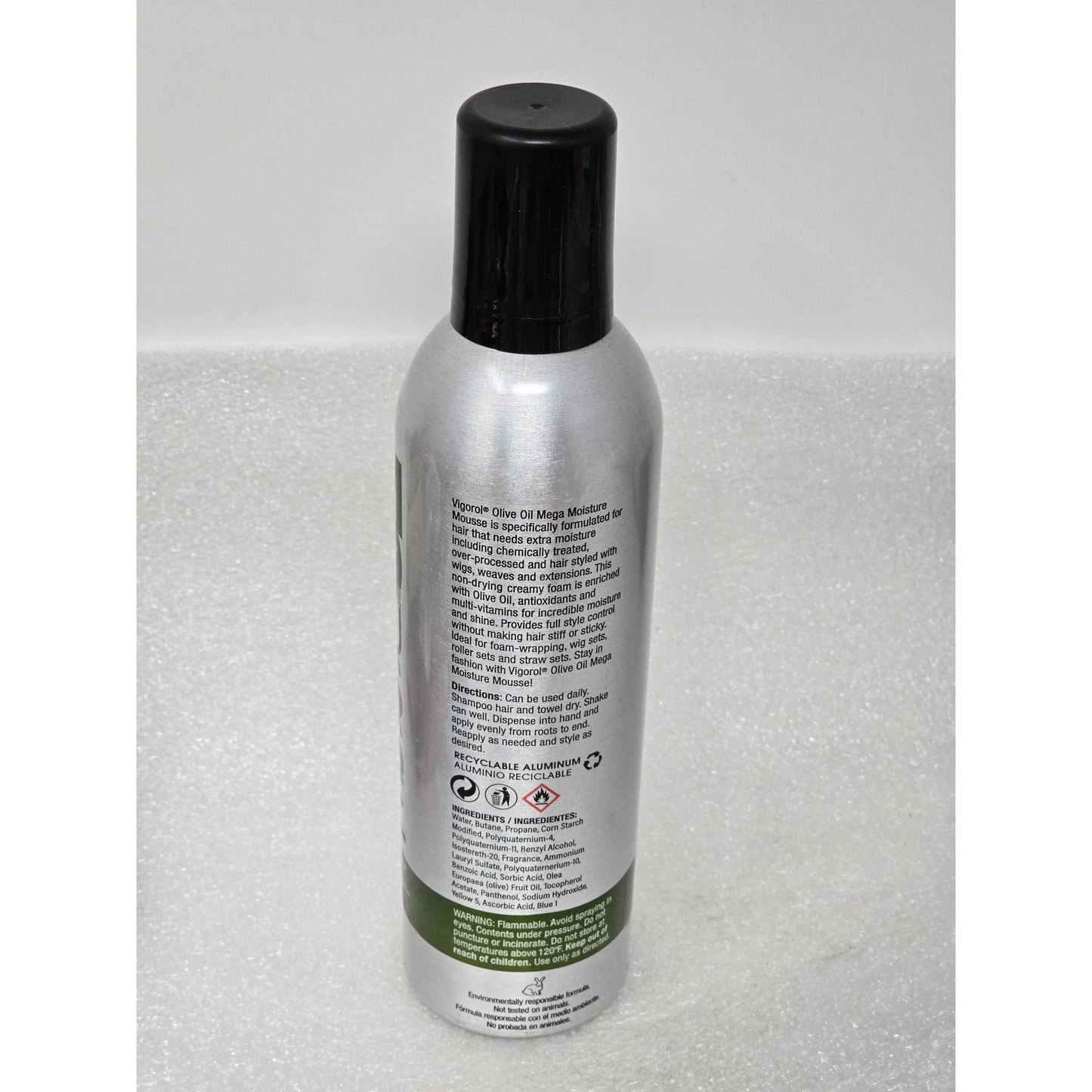 Vigorol Olive Oil Mega Moisture Mousse Enriched W/Antioxidants & Multi-Vitamins