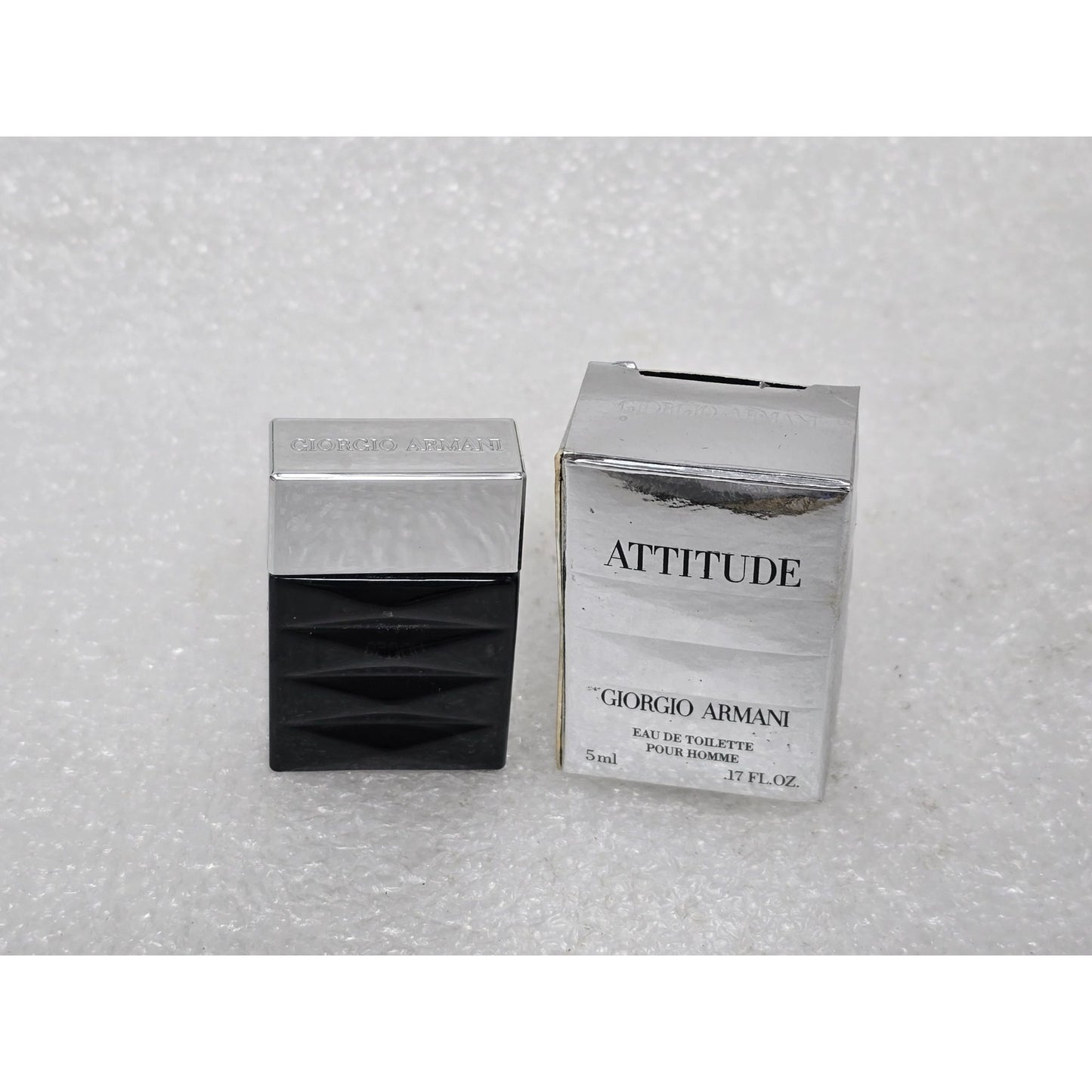 Giorgio Armani Attitude Eau De Toilette Pour Homme Mini Cologne New In Box .17oz