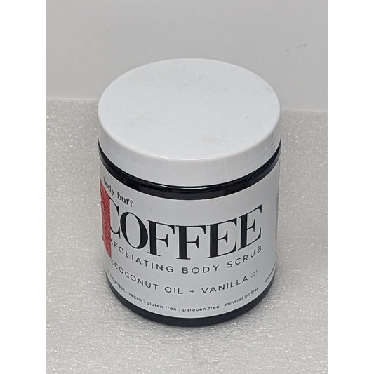 Body Buff Coffee Exfoliating Body Scrub Coconut + Vanilla 19 oz