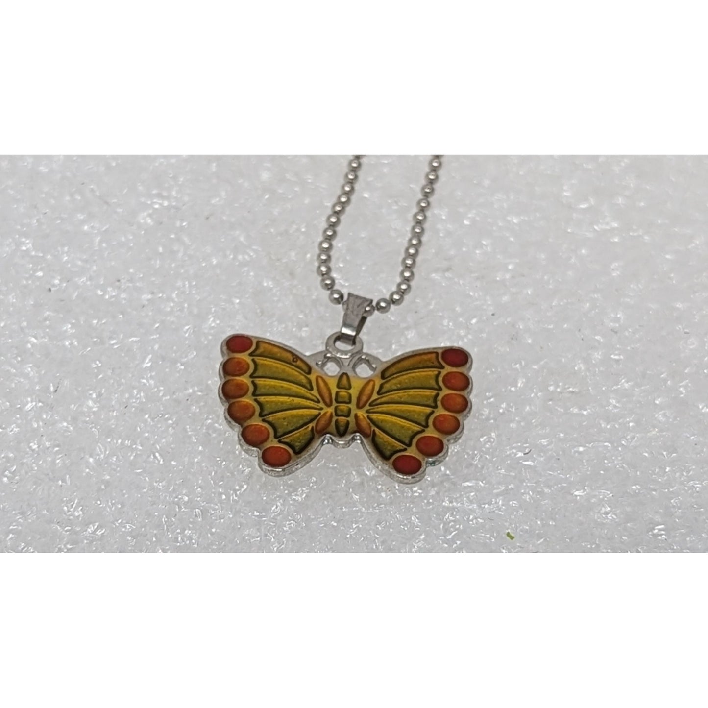 Mood Jewelry Butterfly Necklace Mood Pendant Color Changing