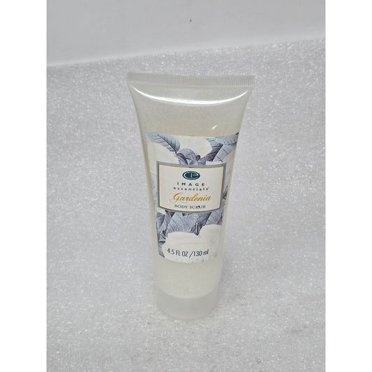 Image Essentials Gardenia Body Scrub 4.5 Fl Oz Tube Hydrating Exfoliator