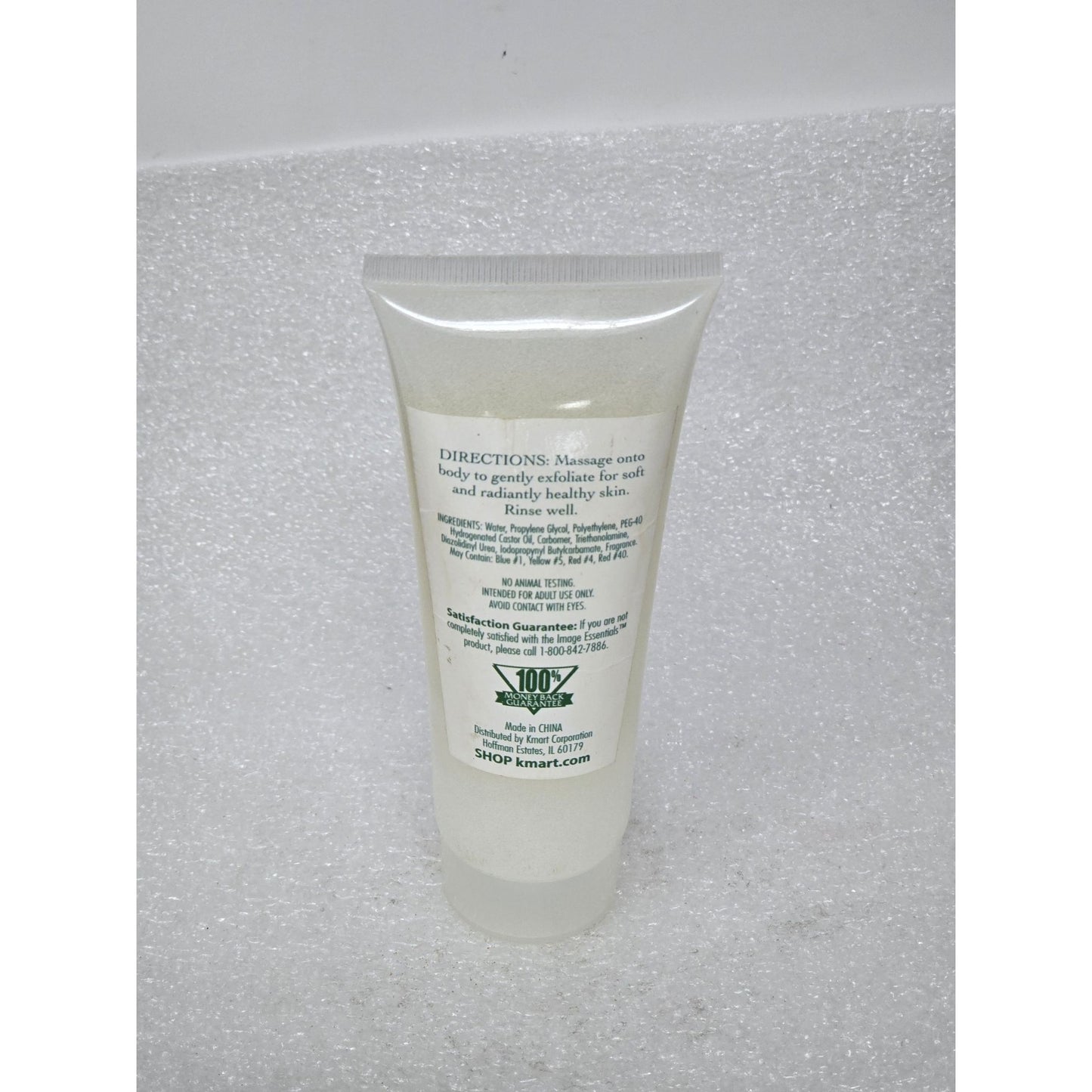 Image Essentials Gardenia Body Scrub 4.5 Fl Oz Tube Hydrating Exfoliator