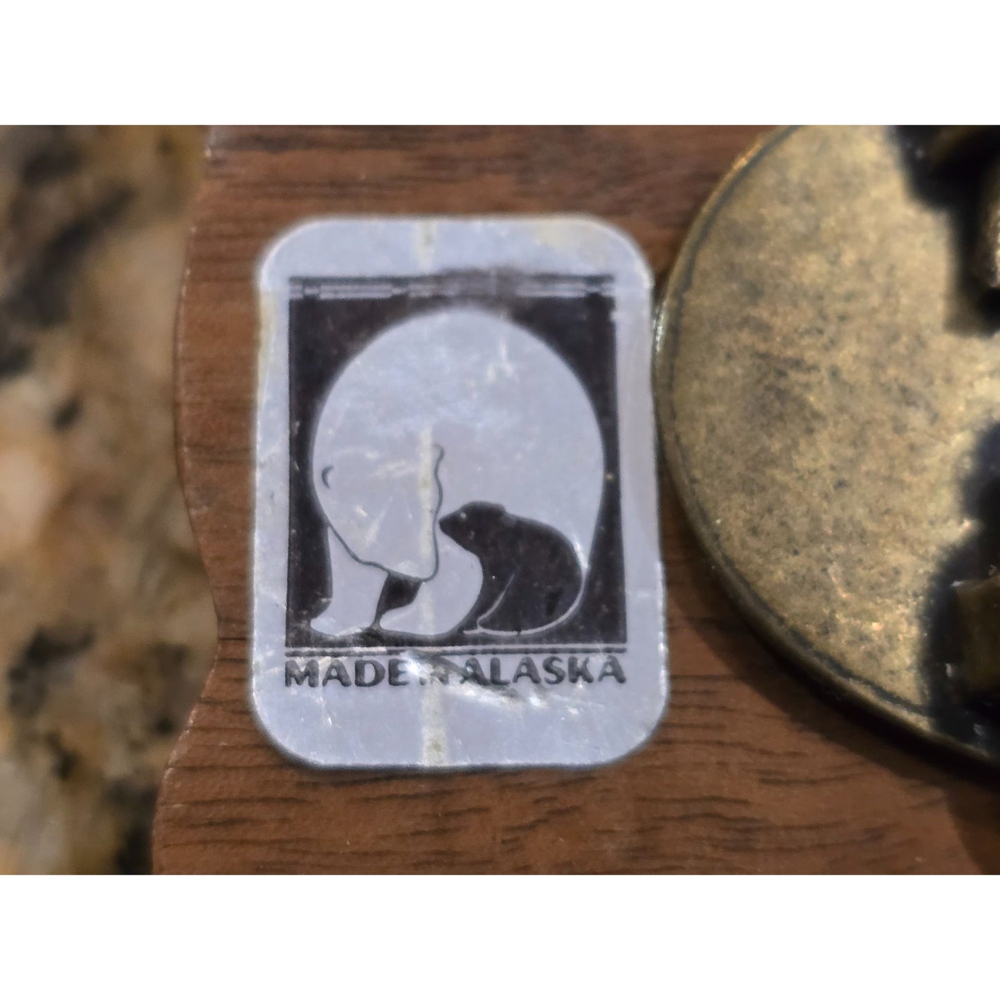 Vintage Handcrafted Moose Belt Buckle By C. Choulee 90 Made In Alaska