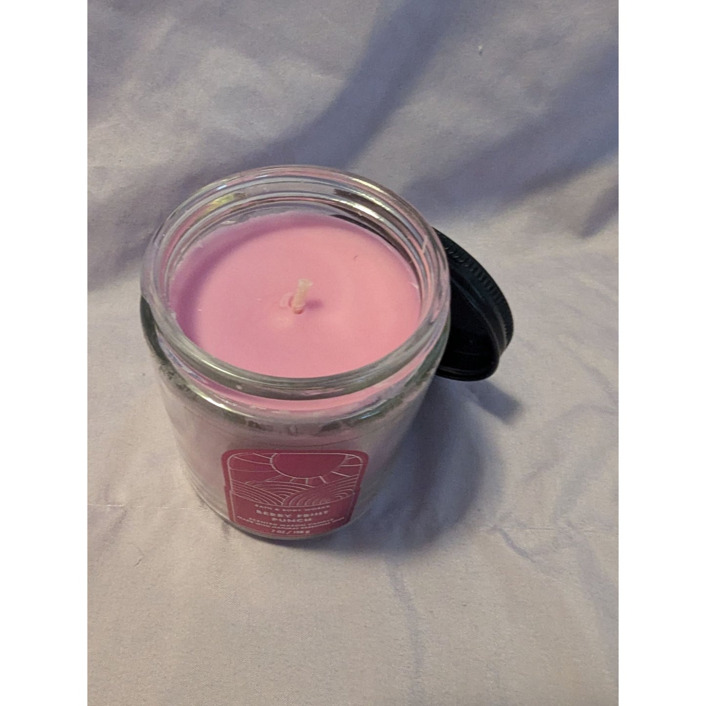 Bath & Body Works Berry Fruit Punch Scented Mason Candle 7 Oz Essential Oils