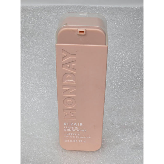 Monday Repair Leave-In Conditioner With Keratin 5.1 Oz For Dry To Damaged Hair