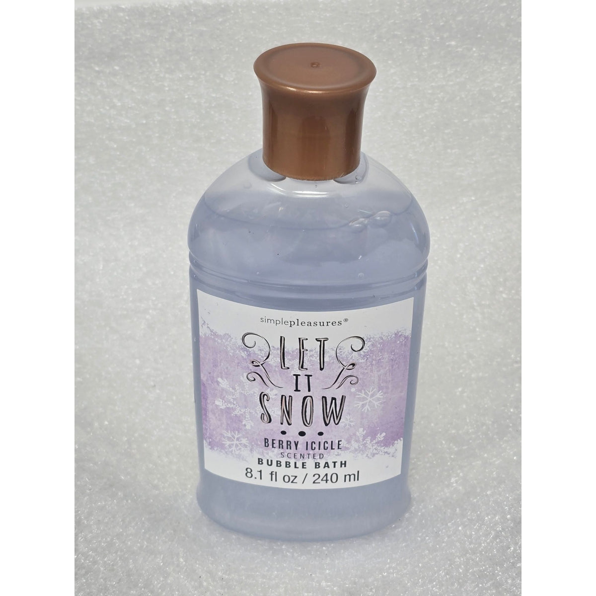 Let It Snow Berry Icicle Scented Bubble Bath 8.1 Fl Oz By Simple Pleasures